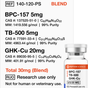 BPC-157, TB-500, GHK-Cu 30mg (Glow Blend)